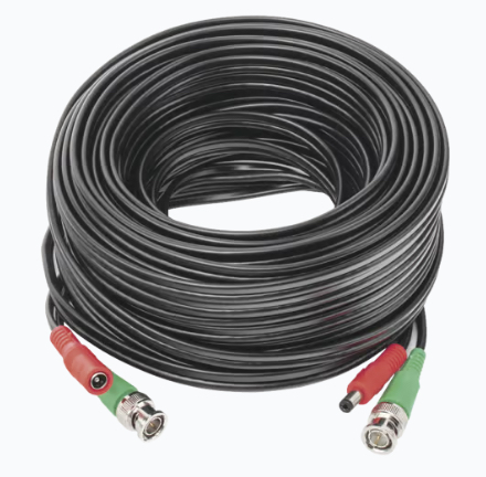 Cable coaxial ( BNC RG59 ) + Alimentación / SIAMÉS / 20 Metros / Aleación Cobre + Aluminio CCA / Para Cámaras 4K / Uso interior y exterior